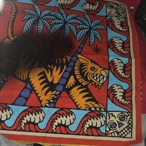 Colorful Tiger Print Scarf Bandana